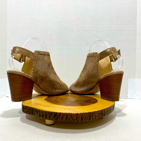 Isola || Woman Metallic Foil Suede sandals size 9 - Picture 4 of 12